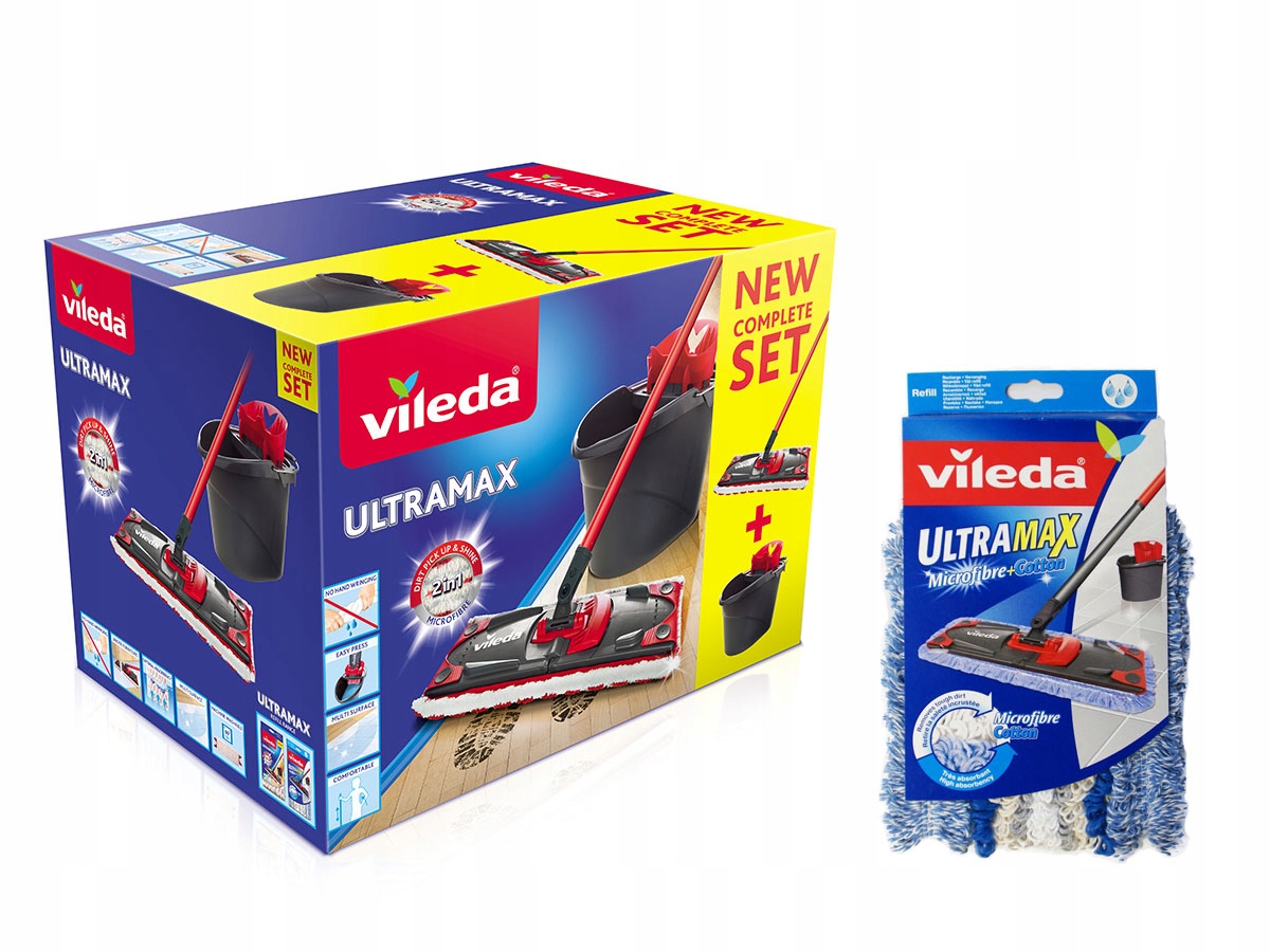 Levně Vileda Sada Ultramax Box mop kbelík náplň