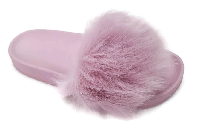 

Cieplutkie Klapki Z Futerkiem Różowy Purple R.41