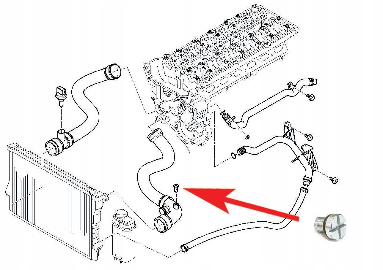 Система охлаждения бмв е39 м57 схема