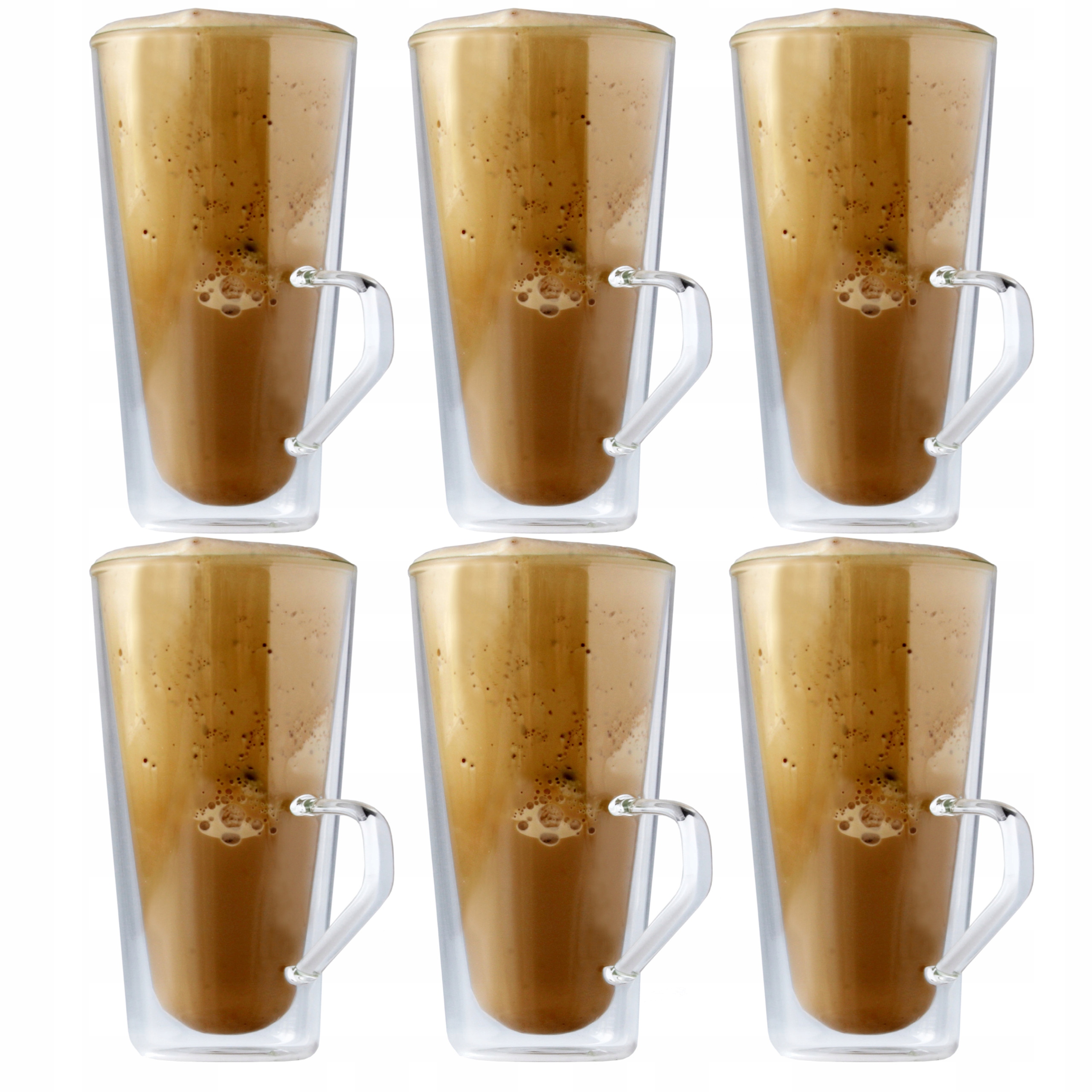 

Filiżanki Podwójne Szkło Do Kawy Frappe Latte x6