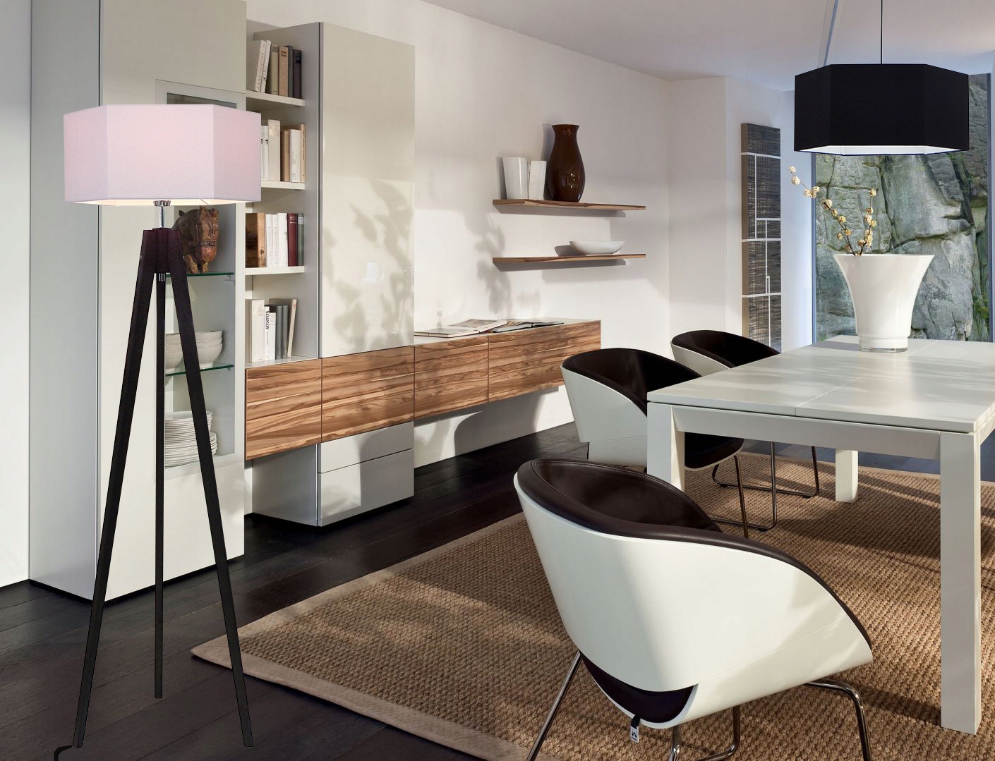 LAMPA STOJĄCA/PODŁOGOWA TRÓJNÓG TRIPOD DREWNO 165 Liczba punktów światła 1