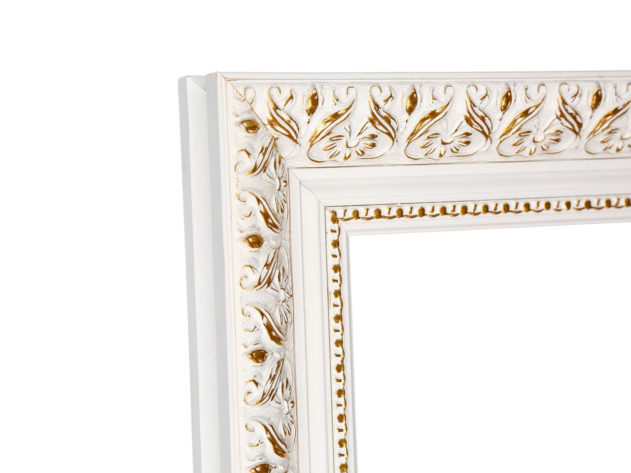 LUSTRO 110x50 Rama drewniana Biała Złota Srebrna Wyposażenie dodatkowe nie dotyczy