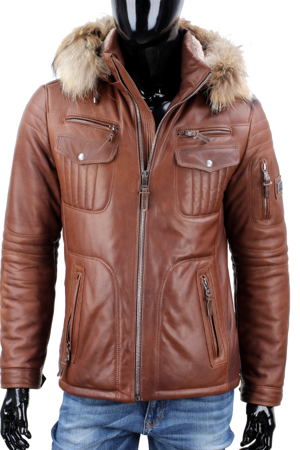 Kurtka Skórzana Ocieplana Męska DORJAN PTR216 XXL Marka Dorjan