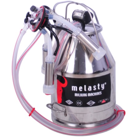 Bublina s kompletním dojicím přístrojem pro krávy