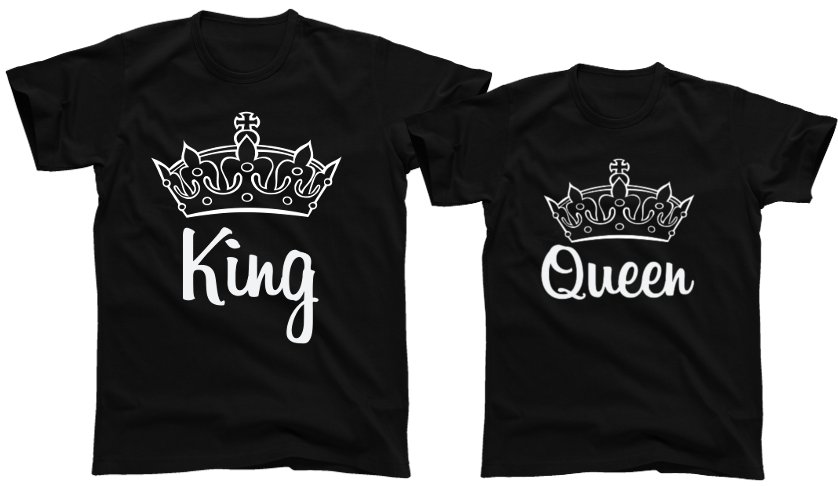 

Koszulki dla par zakochanych King Queen 30 wzorów