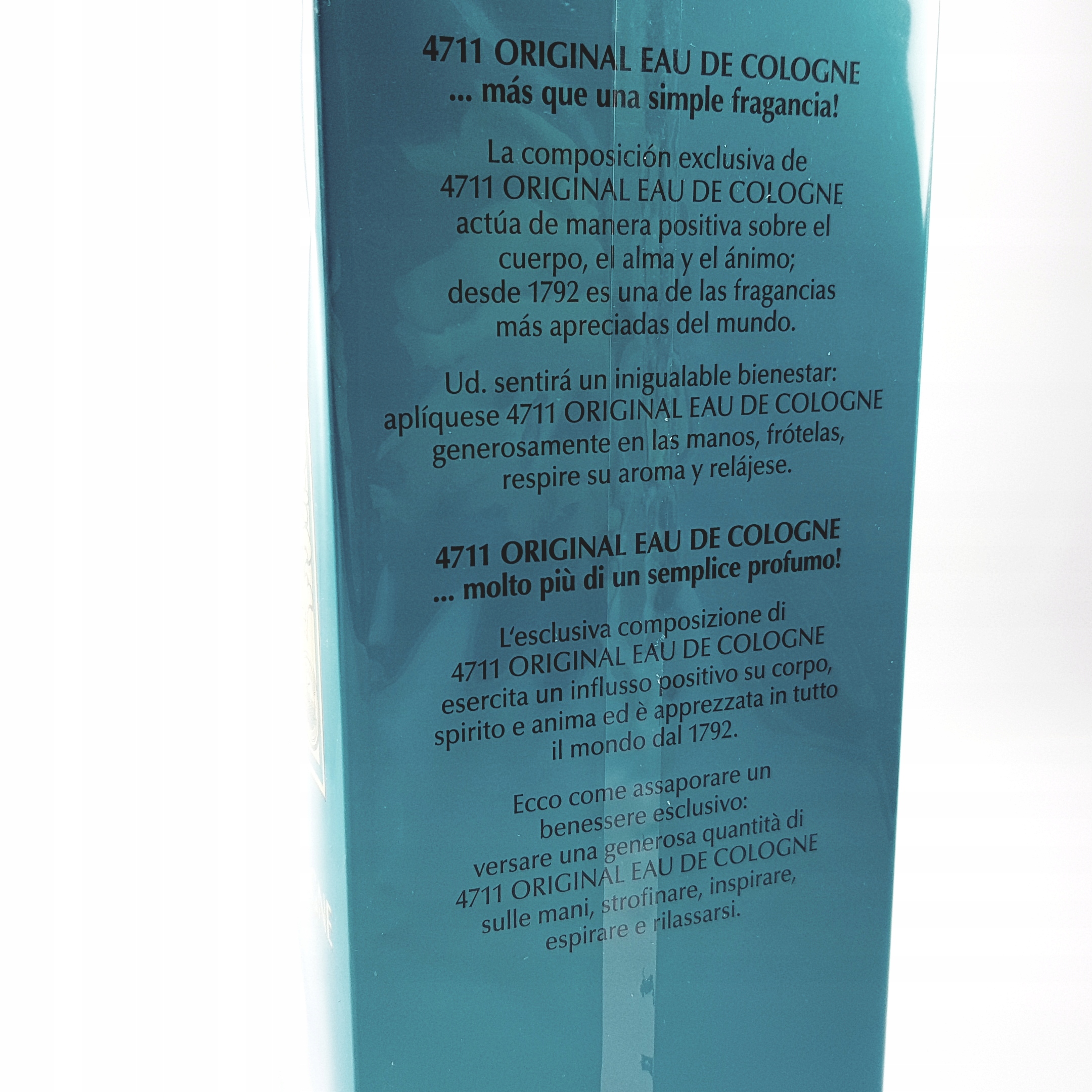 4711 woda kolońska flakon 800 ml ORYGINAŁ Pojemność opakowania 800 ml