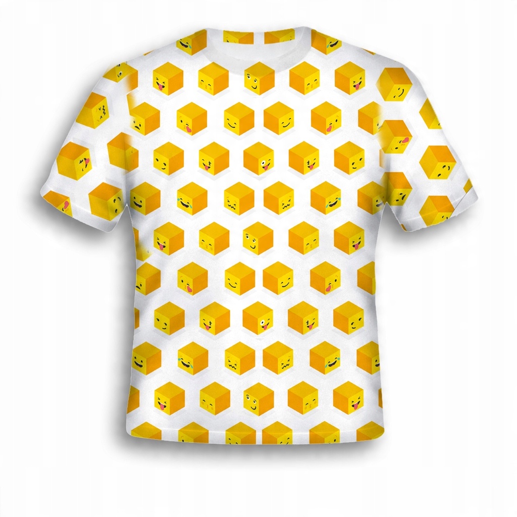 

Koszulka 3D Fullprint T-shirt Emotikon M Modna Pl