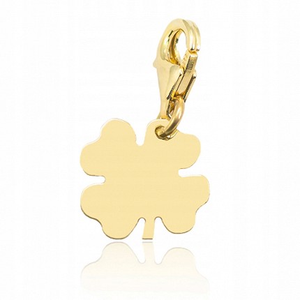 

Złota Zaw. Charms PR.585 Koniczynka Pudełko Gratis