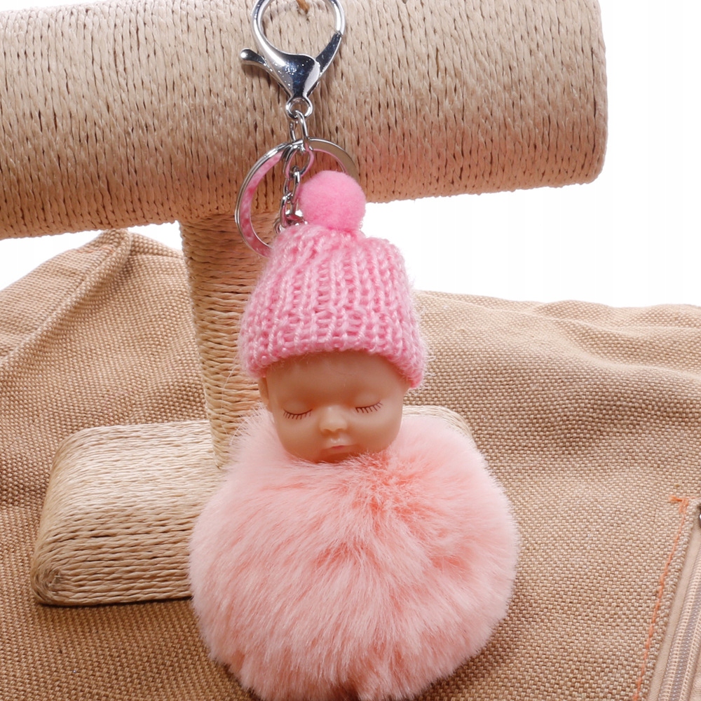 BRELOK LALECZKA POMPON KEYCHAIN ZAWIESZKA DO KLUCZ Płeć uniseks