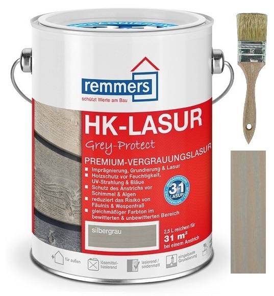 

Remmers Impregnat Drewna Hk-lasur Srebrnoszary 5L