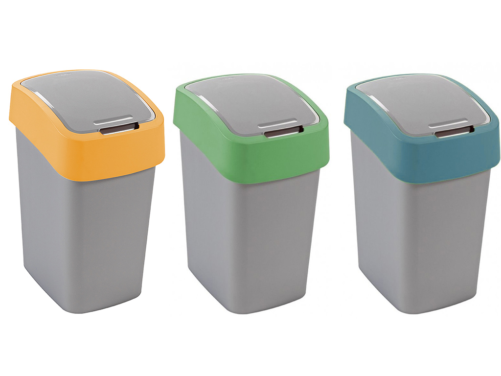 Zestaw 3x25L kosz do segregacji CURVER + worki Pojemność pojedynczego kosza 25 l