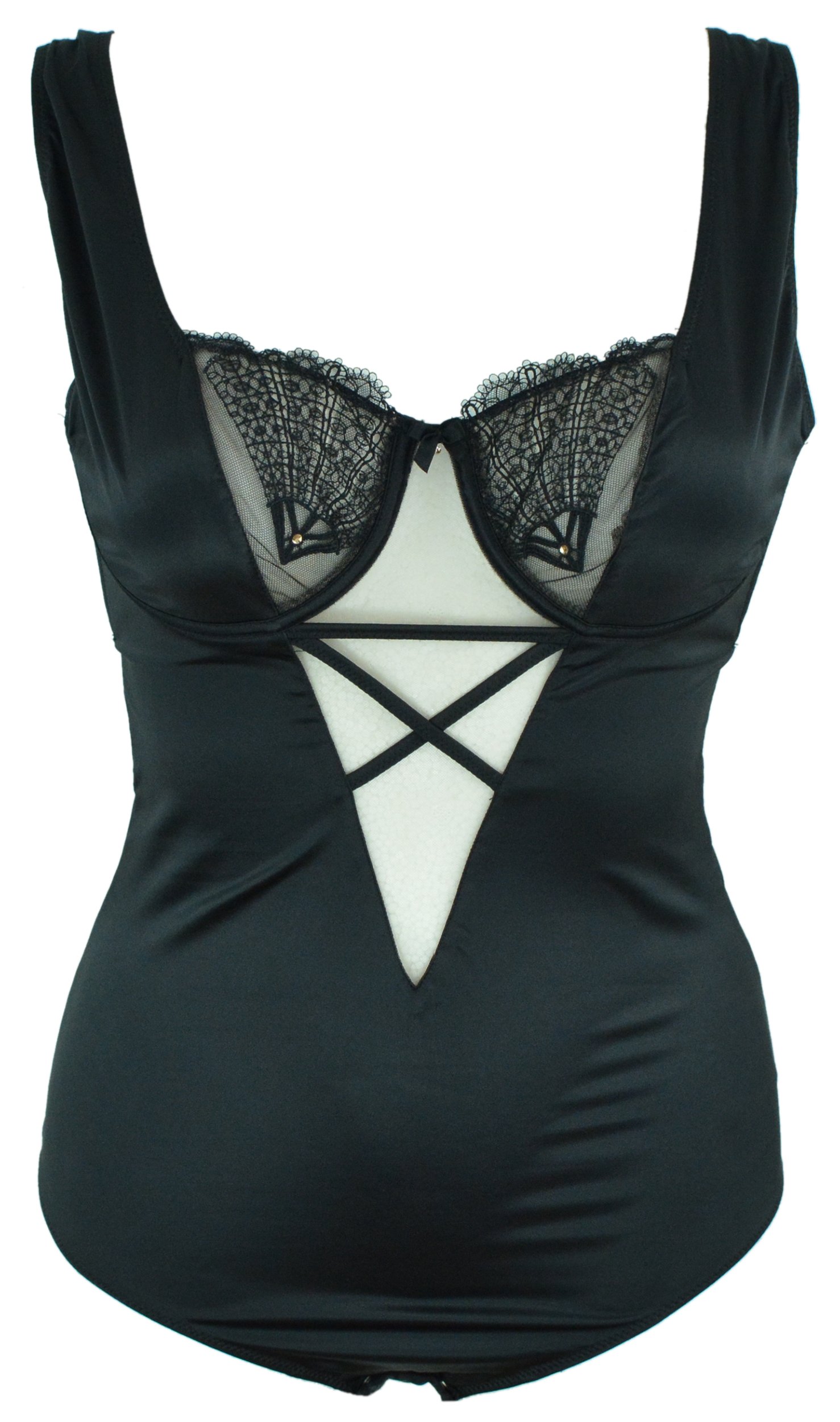 

Intimissimi koronkowe body czarne eleganckie 80B