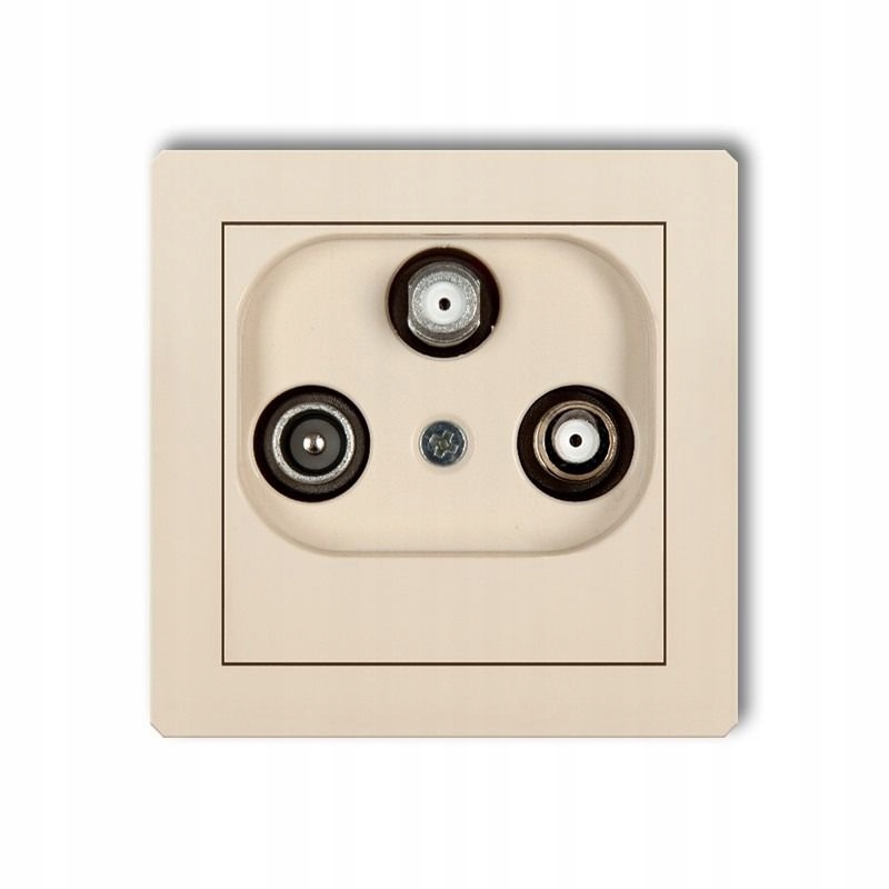 Zásuvka Sat+tv béžová 1DGSN Deco Karlik