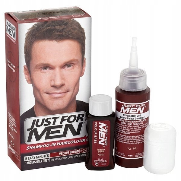 Just For Men Odstraňovač Šedých Vlasov Pre vlasy Stredná hnedá H-35