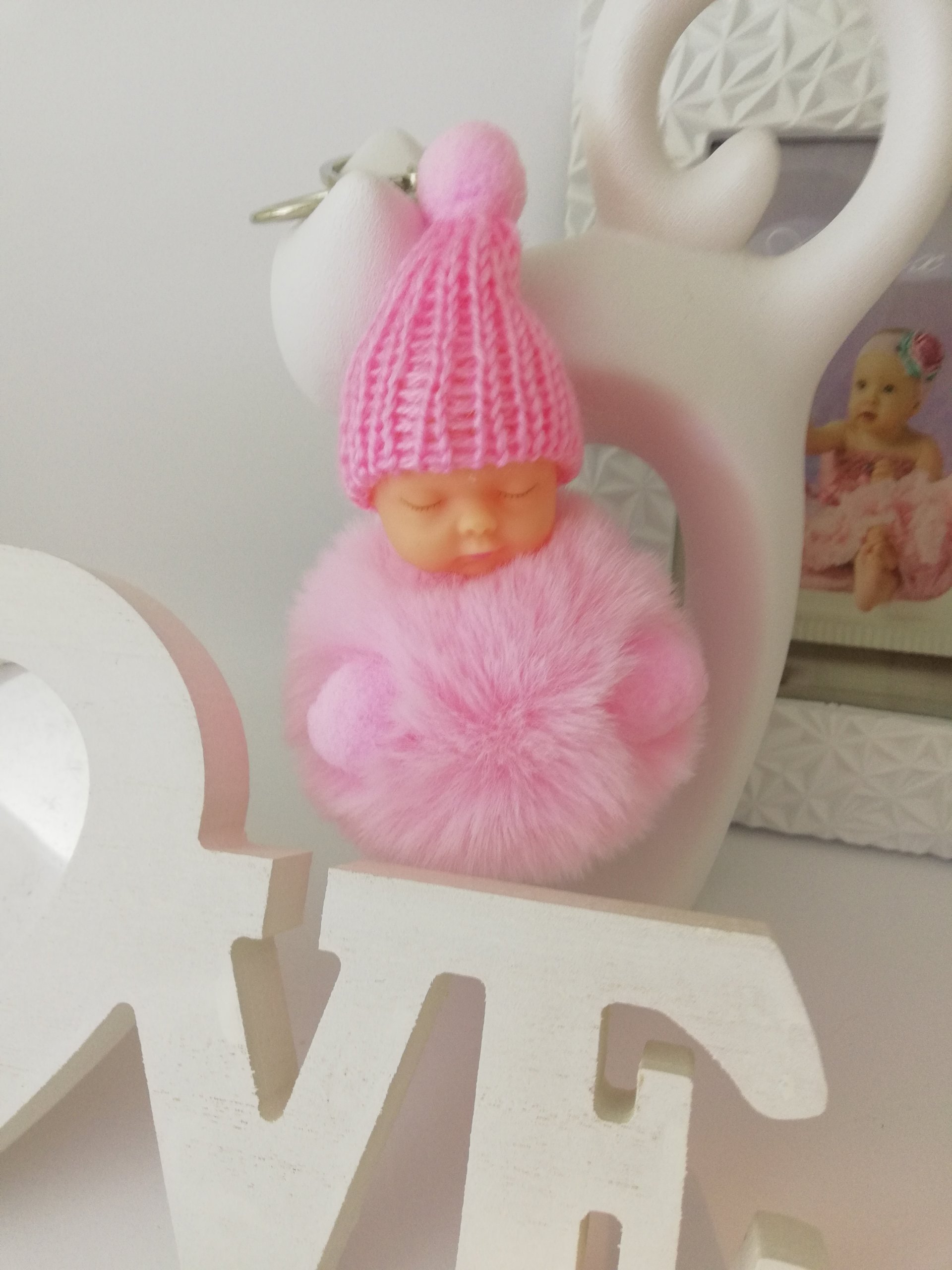 BRELOK LALKA ZAWIESZKA DO KLUCZY POMPON KEYCHAIN Marka inna