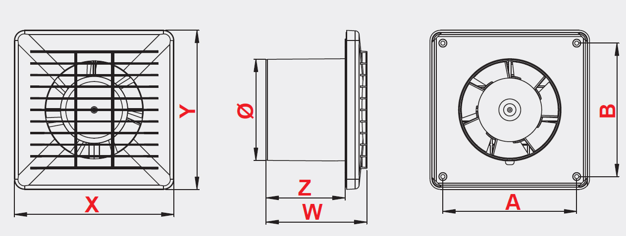 WENTYLATOR WYCIĄG ŁAZIENKOWY BASIC WB100 98m3/h Marka Awenta