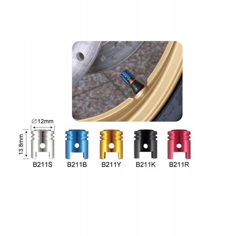 Nakrętki na wentyle TŁOK NIEBIESKI Producent Keiti