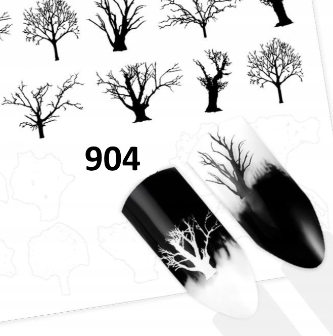 

Naklejki Wodne Czarne I Białe Origami Drzewa 904