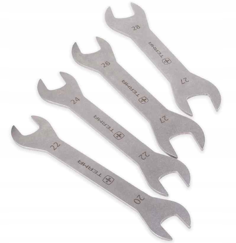 Ploché kľúče 4ks: 20-22 22-24 24-27 27-28 Terma