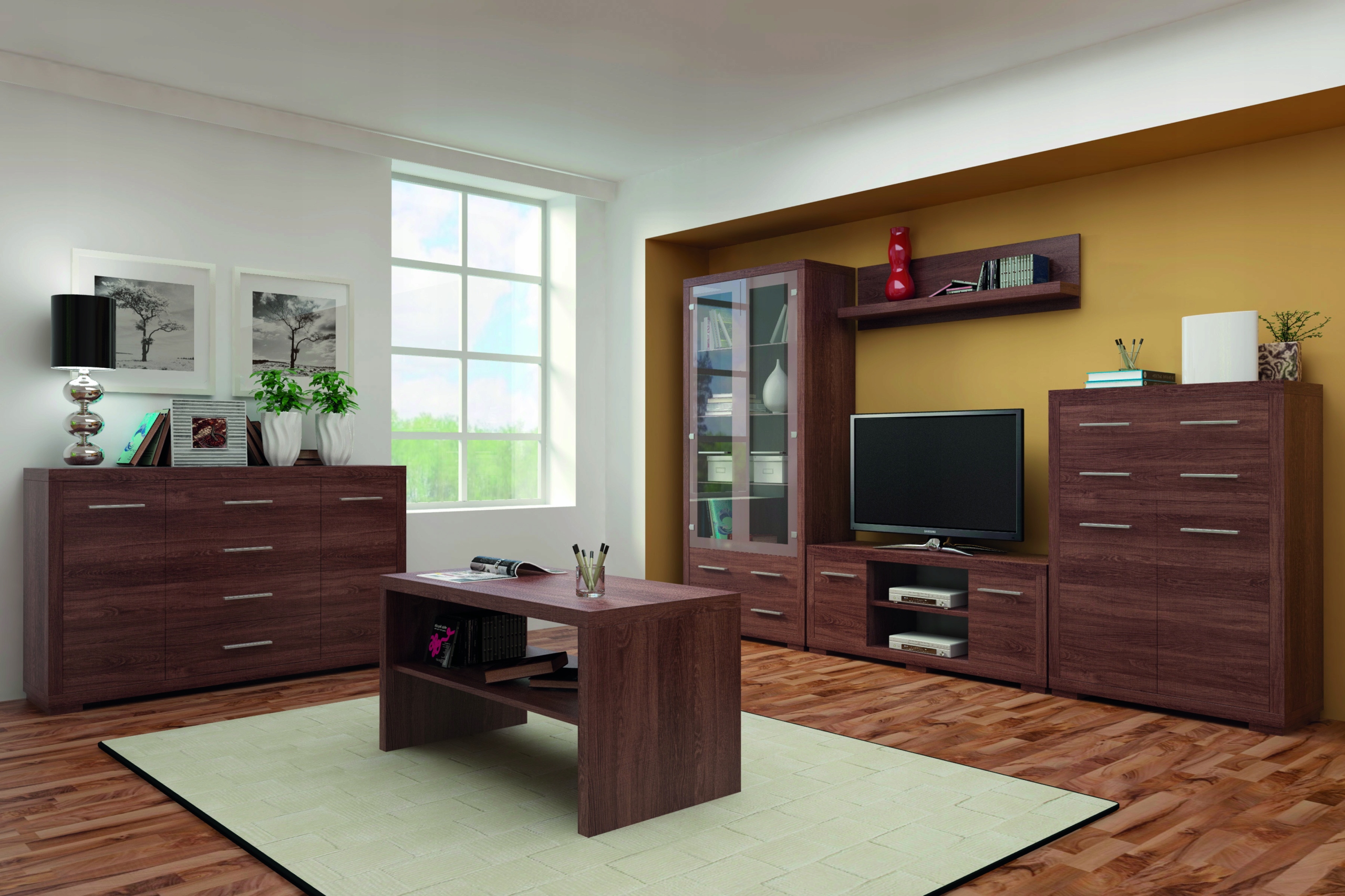 VEGAS V13 WITRYNA Z LED 2KOL JARSTOL Szerokość mebla 88 cm