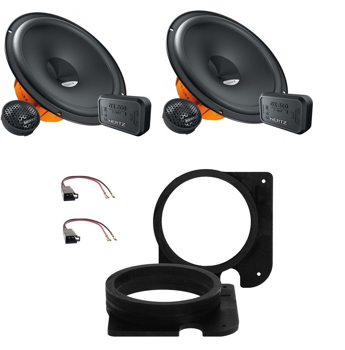 Hertz Dsk 165.3 Reproduktory 16,5 cm 165 mm vzdálenosti Vw Golf III 3 Vento