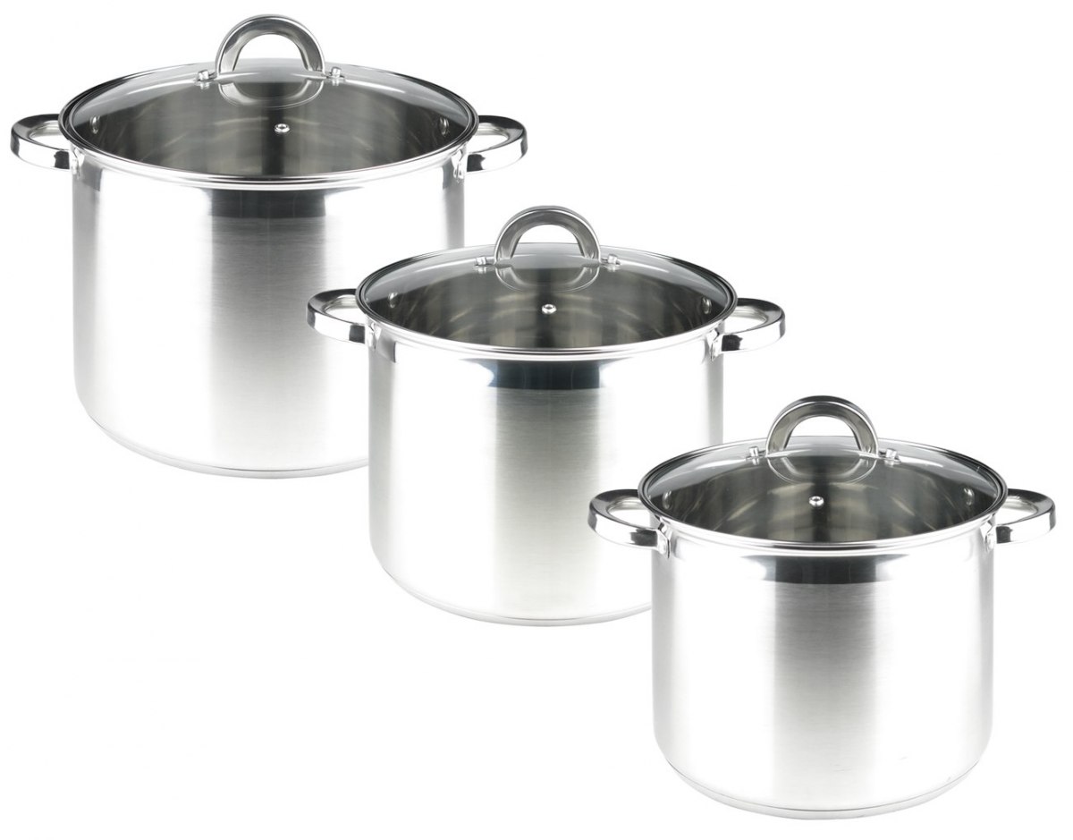 

Garnki Zestaw Garnków Stalowych 6 Pcs 9/11/13,5L