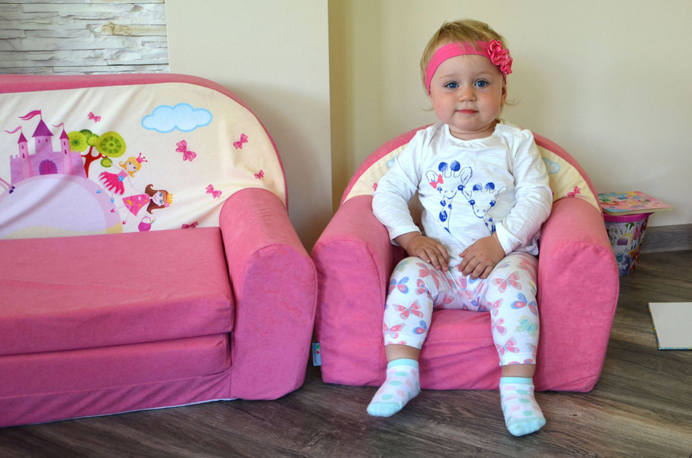 Sofka dziecięca Mini-kanapa łóżko materac fotel Kolekcja Fortisline