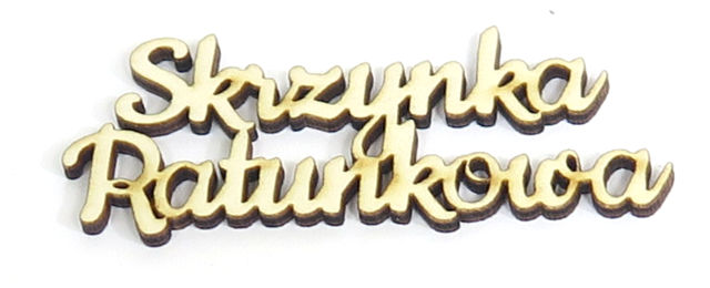 

Napis Decoupage Skrzynka Ratunkowa Ze Sklejki DZ82