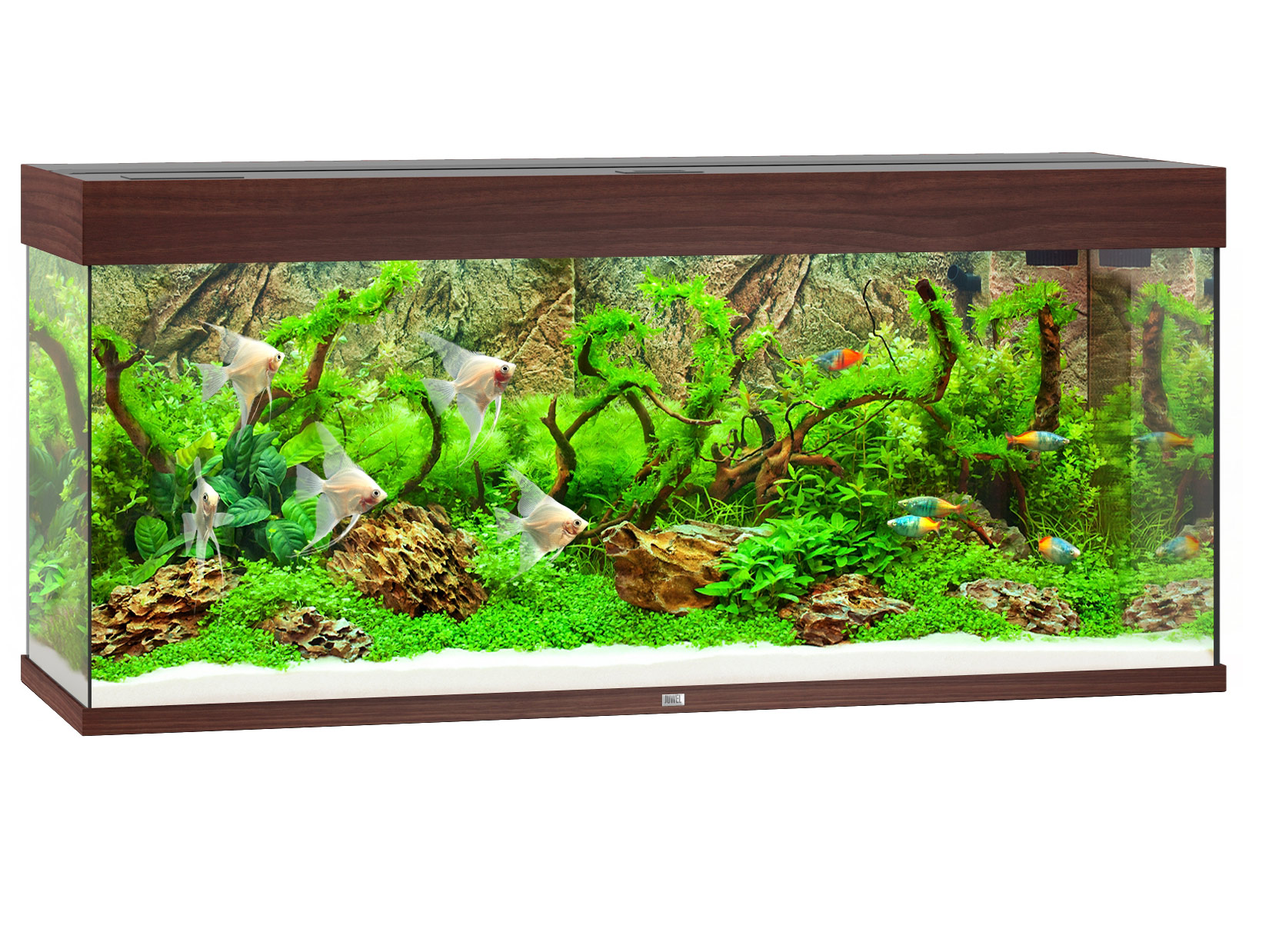 Akváriový set Juwel Rio Led 240 l tmavé dřevo