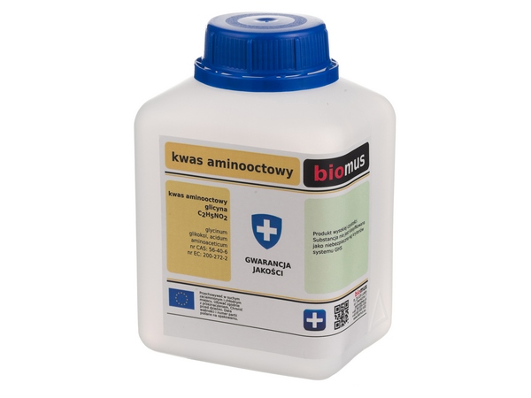 

Kwas Aminooctowy Glicyna czysty 250g Biomus