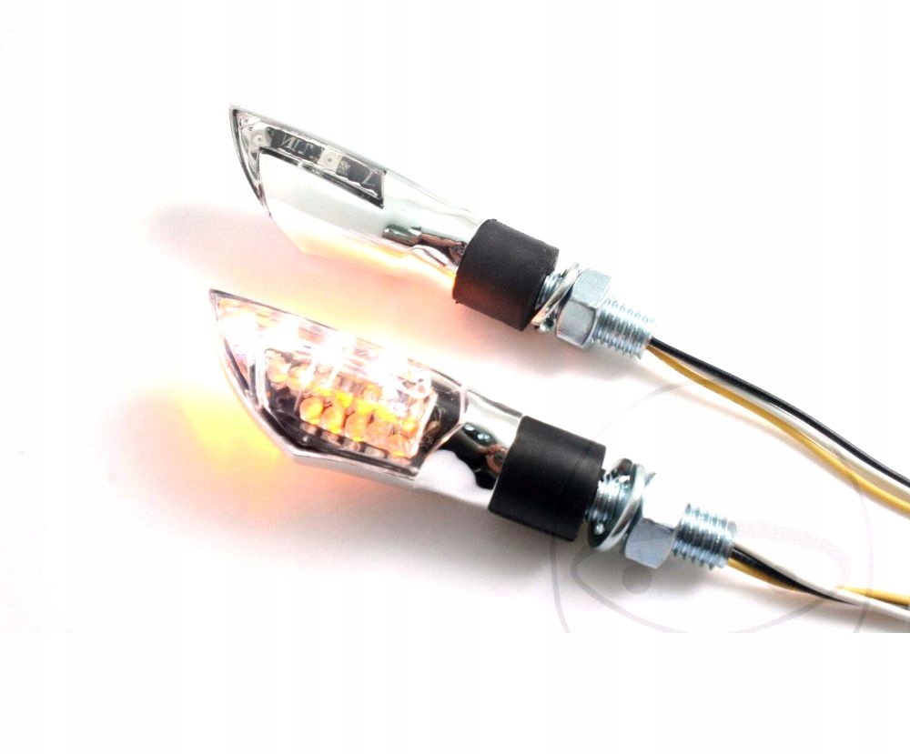 Smerové Svetlá Mini Led Diódy Pár M8 Chróm