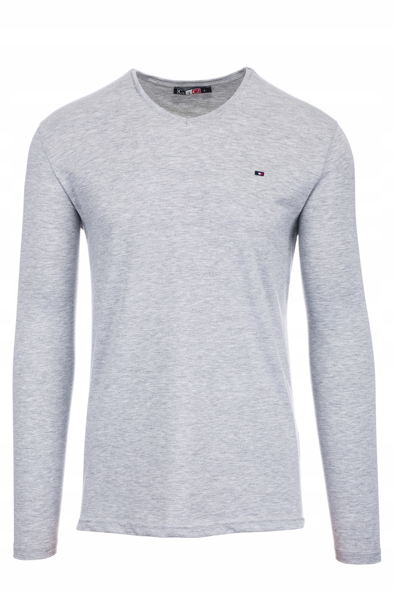 

Bluzka Męska Długi Rękaw Longsleeve Basic Grey XXL