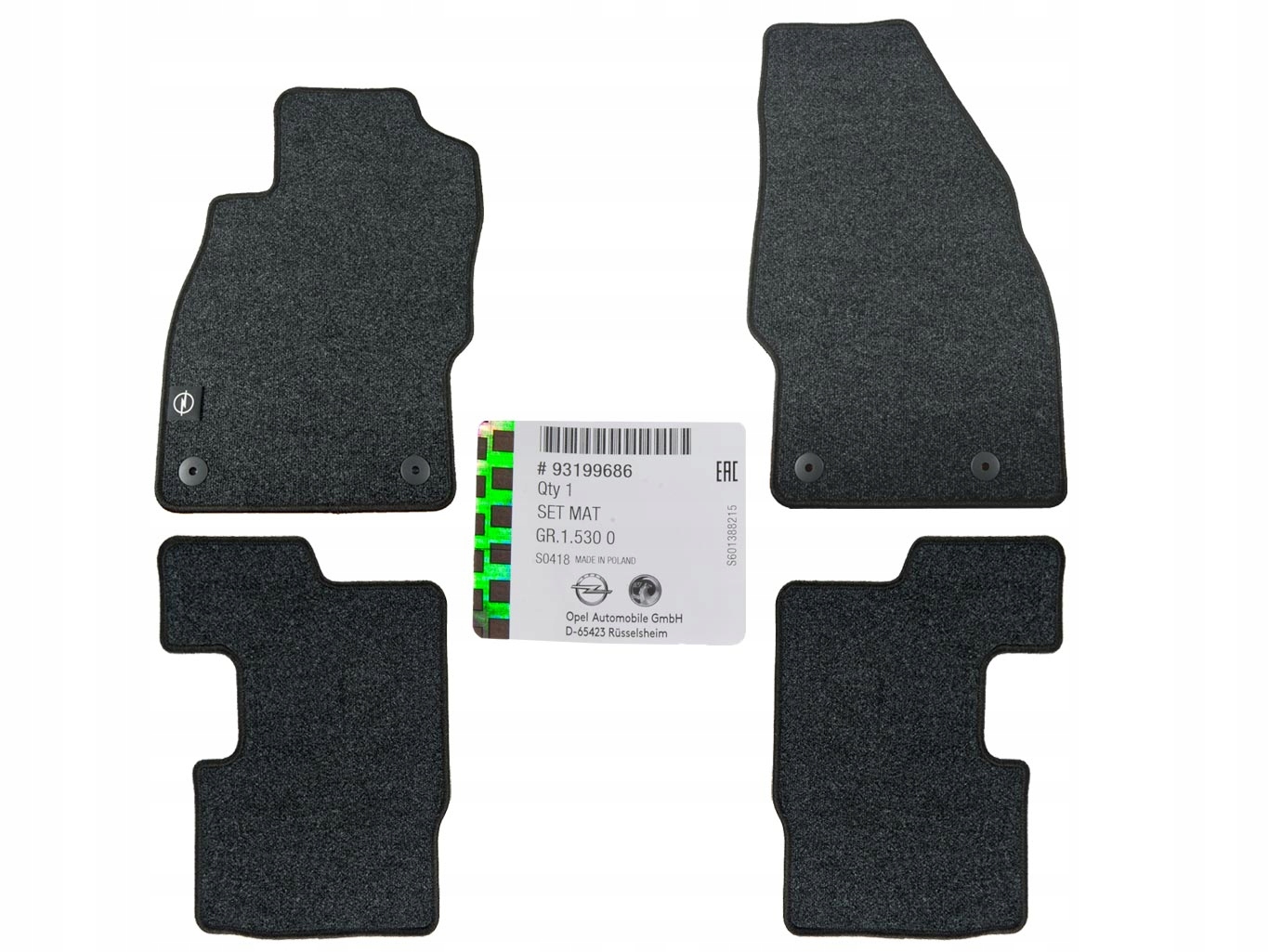 

Komplet Dywaników Welurowych Gm Opel Corsa D