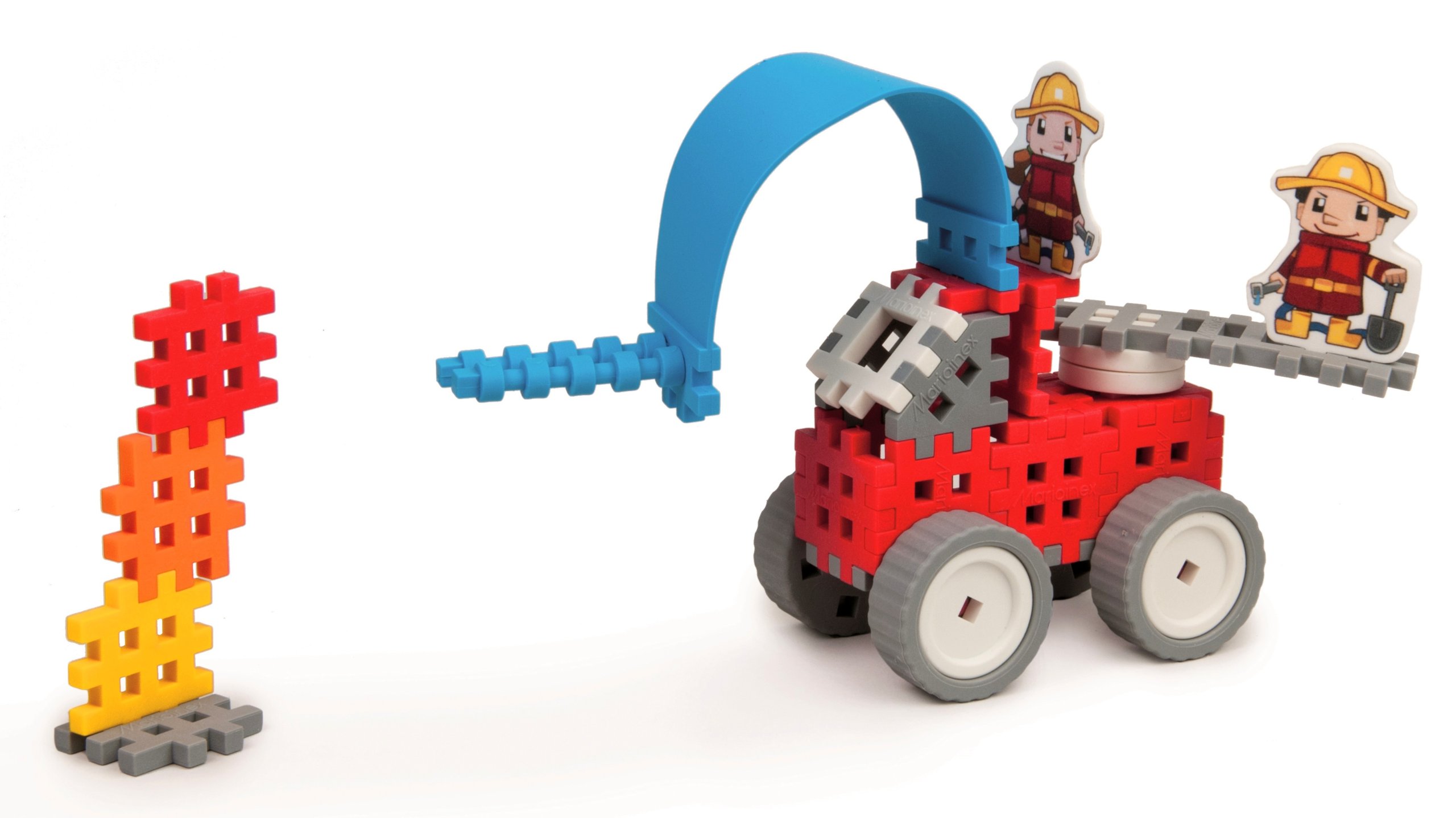 

Klocki Mini Wafle Zestaw Strażak Wóz Strażacki