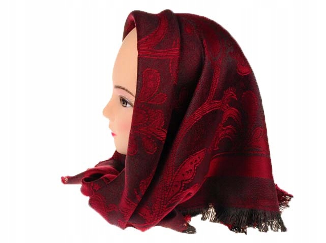 CHUSTA - APASZKA WZORZYSTA "PASHMINA" Kolor wielokolorowy