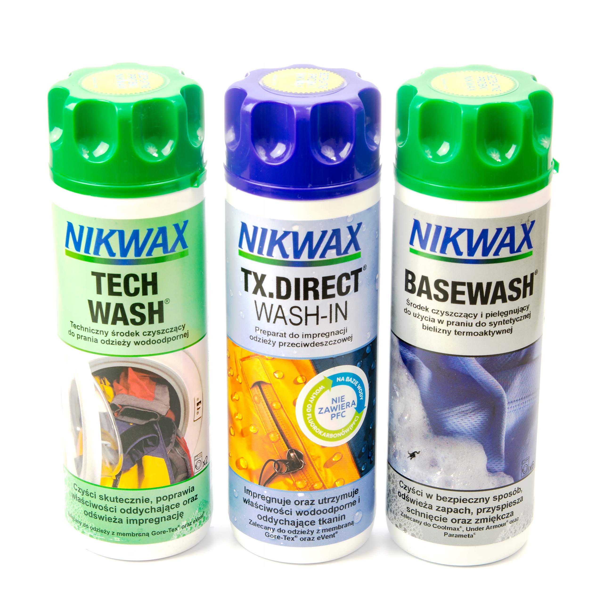 NIKWAX BASEWASH + TECHWASH + TX.DIRECT 3X300ML