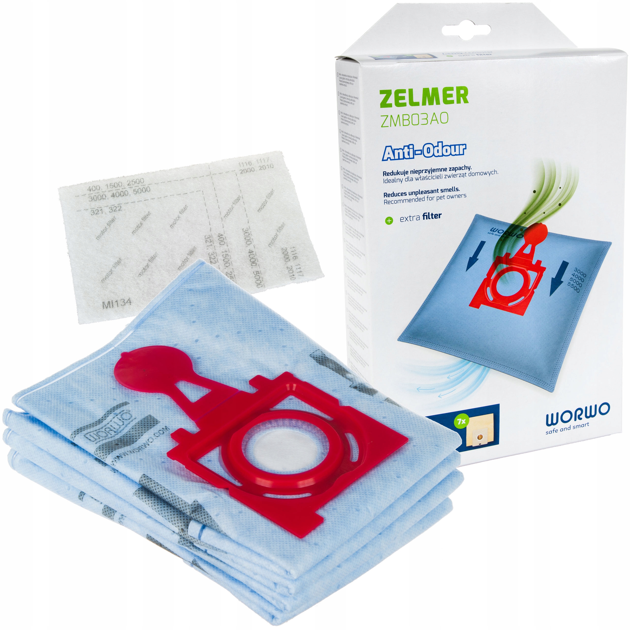 

Worki Zelmer ZMB03AO 49.4200 Antyalergiczne