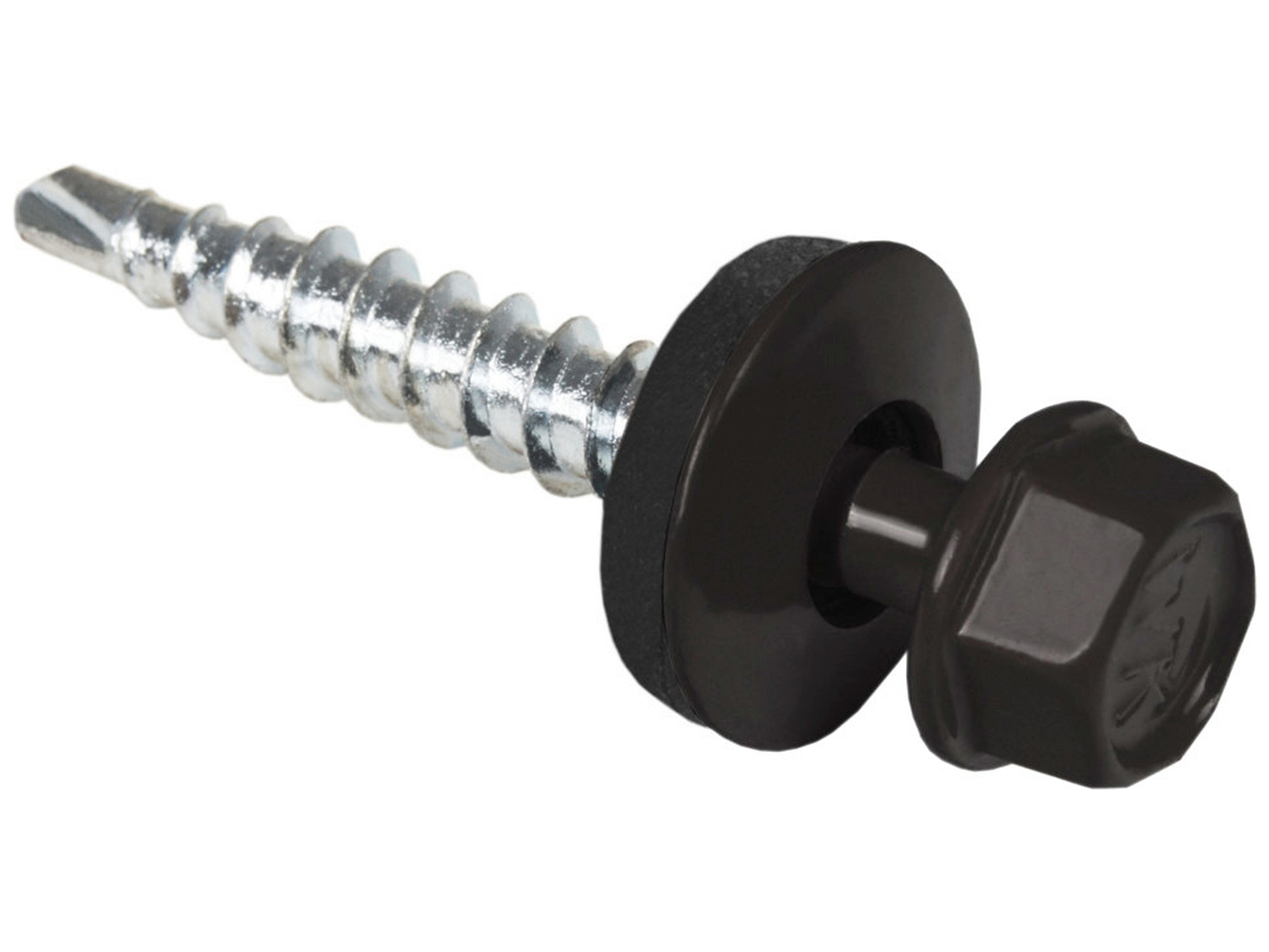 

Wkręty Farmerskie 250 szt Ral 8019 4,8 x 35 mm