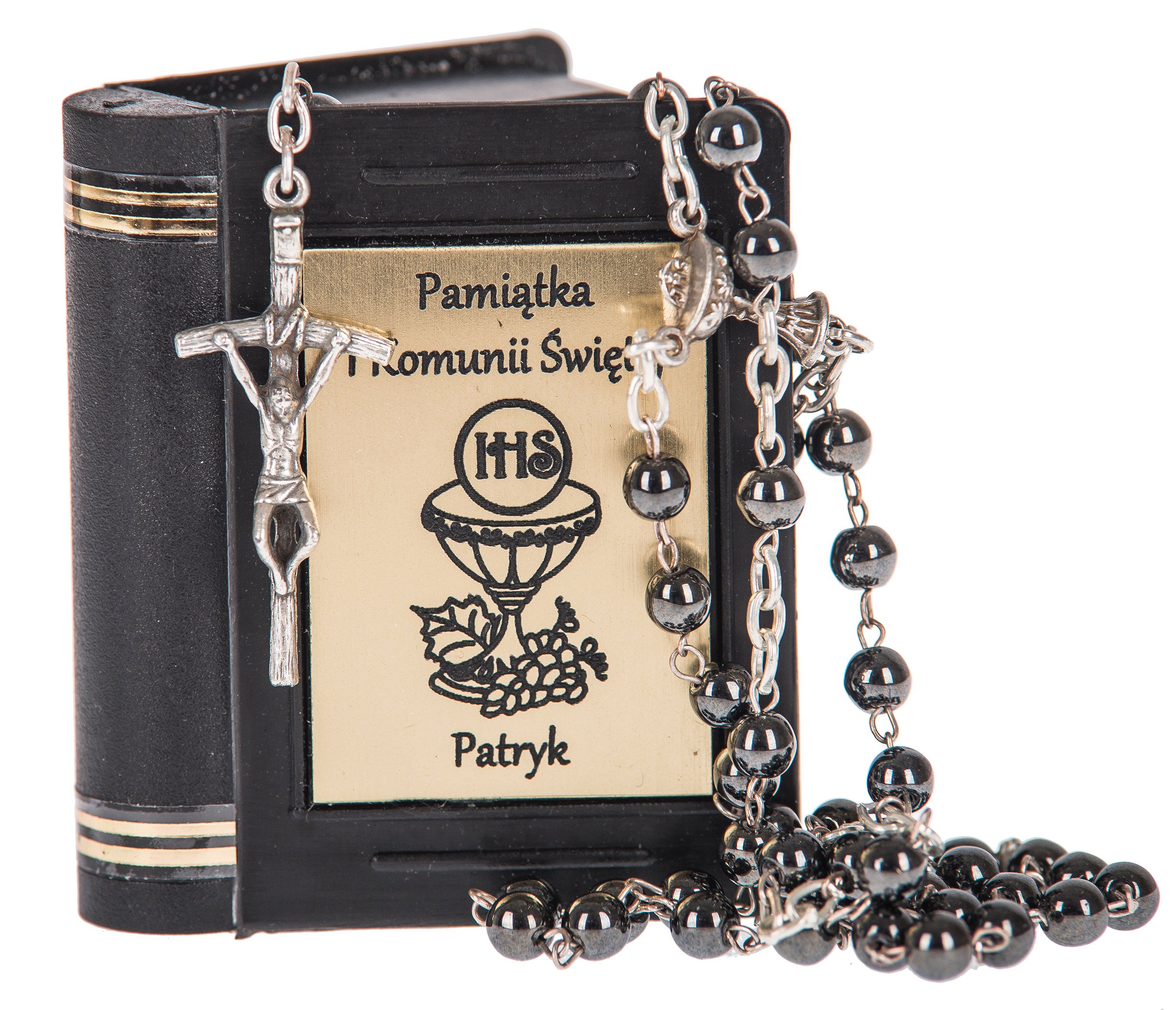 RANIEC I PUDEKO Z GRAWEREM KOMUNIA IHS PERA