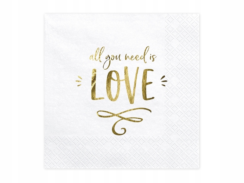 

Serwetki -- All You Need is Love -- 33x33cm 20szt