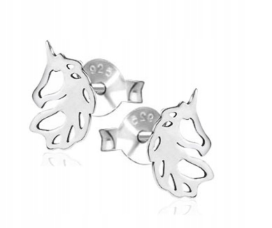 

Kolczyki Srebrne Jednorożec Kucyk Unicorn Konik