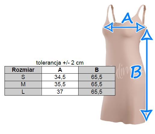 HALKA Soft Smooth Lingerie JULIMEX invisible XXL Rodzaj halka