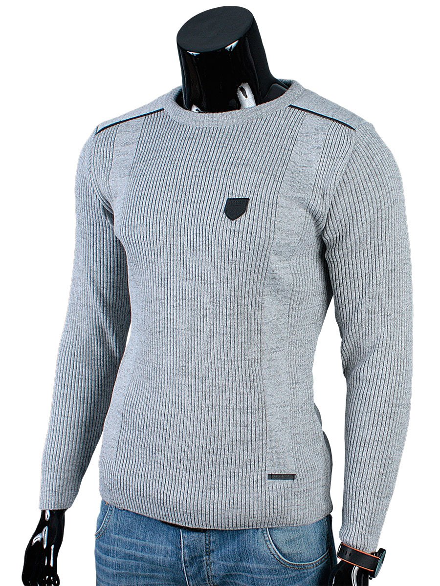 

Produkt_pl_sweter Półgolf Łaty N81 Szary__XXL