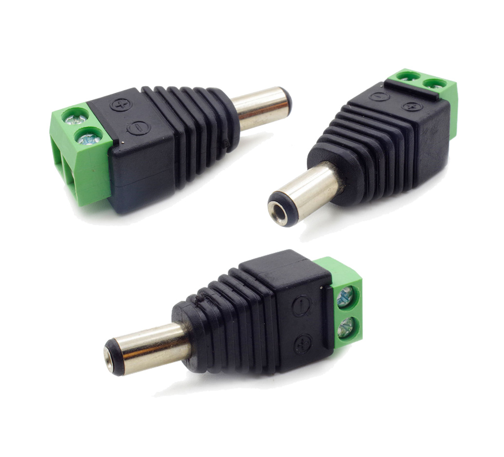 ZŁĄCZKA DC ZASIAJĄCE GNIAZDO 2,1/5,5 LED MĘSKA Typ gniazdo przyłączeniowe