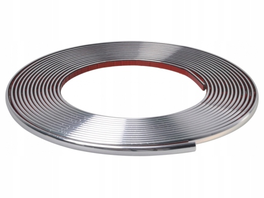 LISTWA OZDOBNA CHROMOWANA TAŚMA CHROM 15mm x 7,5m Producent inny