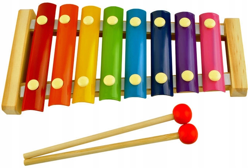 BEZPIECZNE TĘCZOWE CYMBAŁKI 2x pałeczki 8x tony EAN (GTIN) 5903039711129