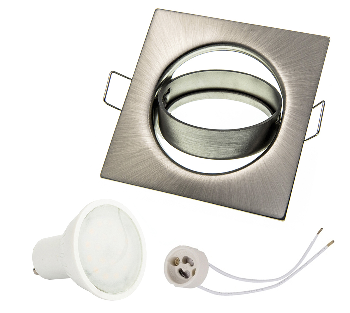 

Zestaw Oprawa halogenowa Kr satyna Led GU10 5W