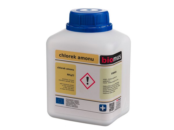 

Chlorek Amonu Salmiak czysty 250g Biomus