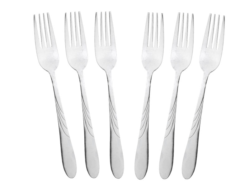 6ks vidlice Forks Concering Steel Elegancia Set