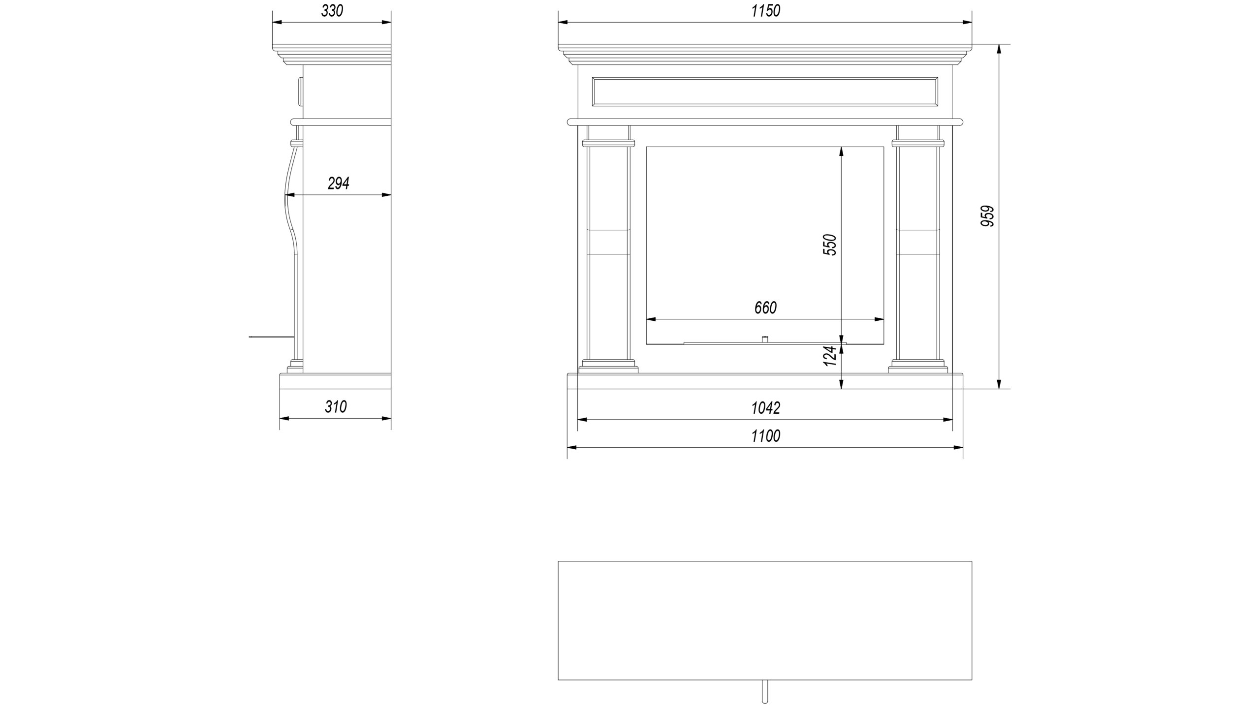 Biokominek bezdymny OCTOBER czarny TUV + Kamyki Kolor czarny